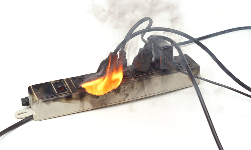 electrical-socket-on-fire